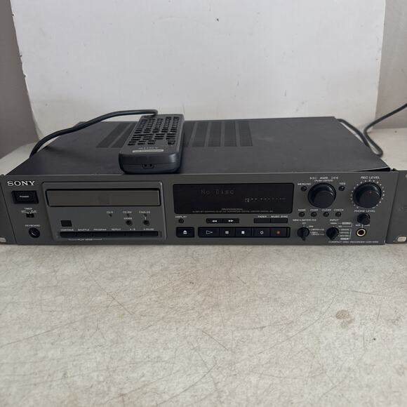 Sony CDR-W66 Professional CD Recorder w/remote - Picture 1 of 15